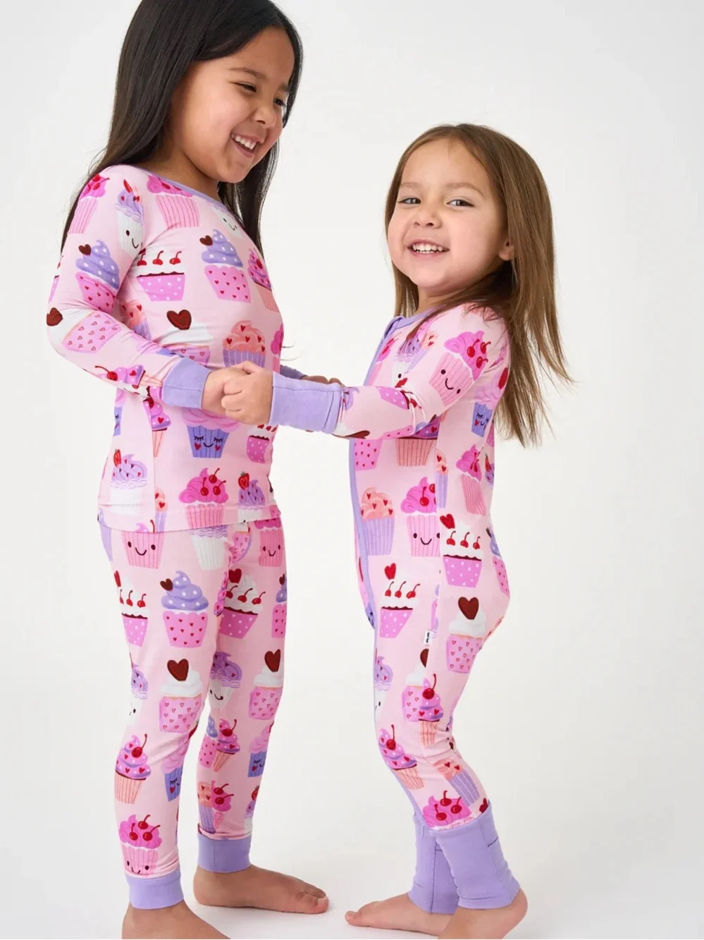 NWT 3-6M Little Sleepies Cupcake Kisses Pink and Purple Zippy